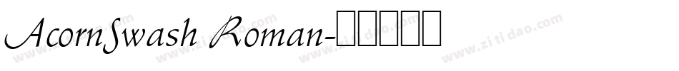 AcornSwash Roman字体转换